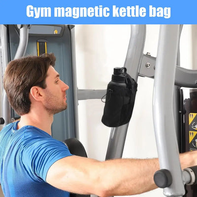 Magnetic Water Bottle Bag Gym-Specific Water Cup Holder Gym Bag with Strong Magnet for Travel Work Outdoor Sports and Activities
