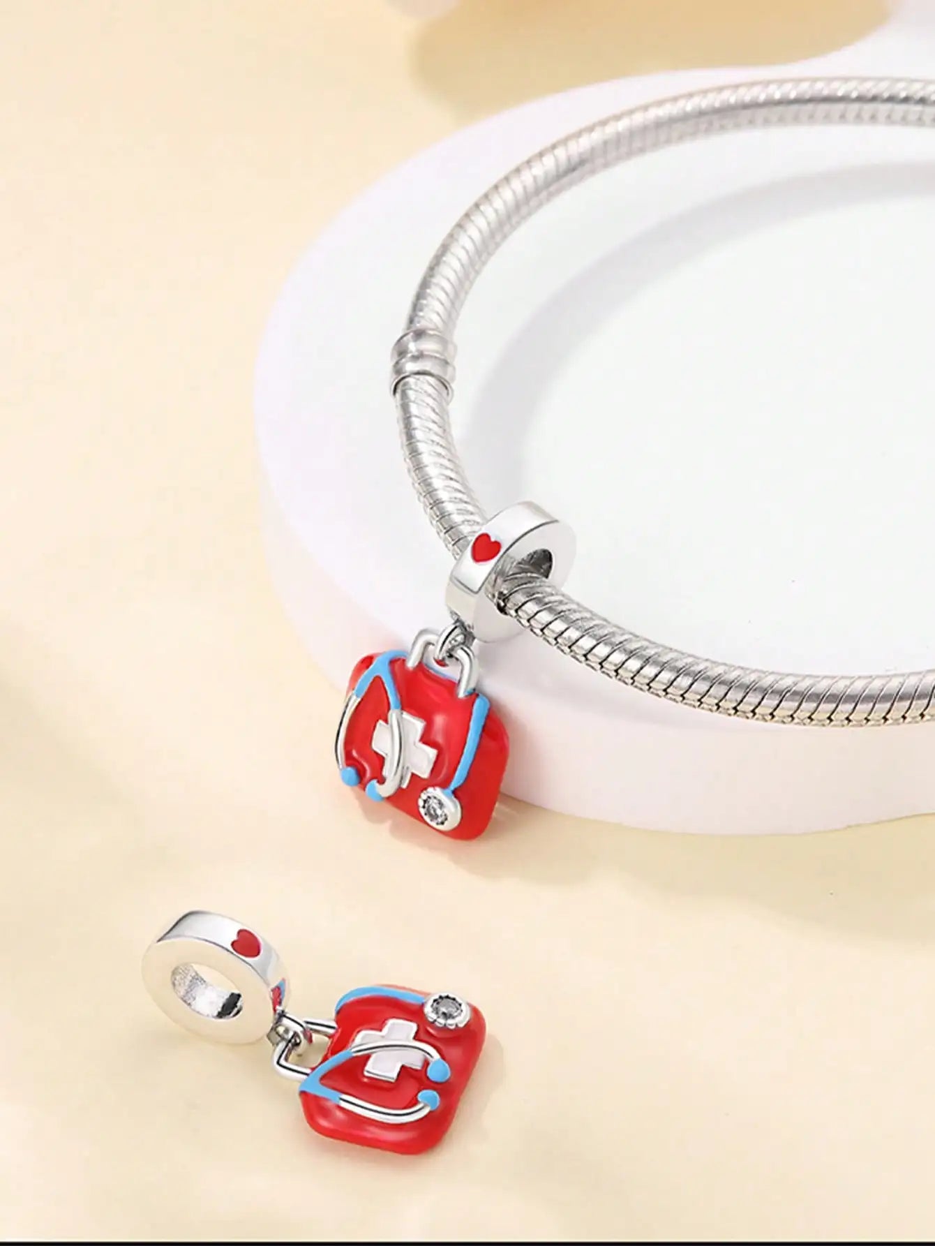 Cute little bear mouse  snowman Beads Charm Silver Plated Fit Charms Silver 925 Original Bracelet for Jewelry Making DIY Charm