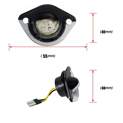 For Ford Mustang GT 1994 1995 1996 1997 1998 1999 2000 2001 2002 2003 2004 Xenon White LED Car License Plate Number Lights 12V