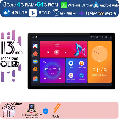 13.3 Inch Android 15 For Seat Leon 3 MK3 2012-2020  Car Radio 5G wifi Stereo Multimedia Player GPS Navigation 1920*1200