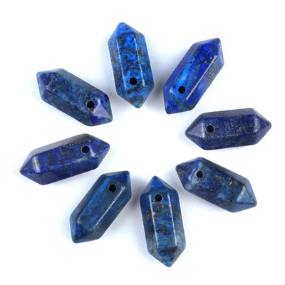 Hexagonal Natural Stone Crystal Tiger Eye Stone Opal Pendant Beads Jewelry Making DIY Necklace Earrings Accessories Gifts