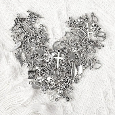 100/500pcs Tibetan Silver Mixed Pendant Animals Charms Beads for Jewelry Making Bracelet Earrings Necklace DIY Craft Art Charms