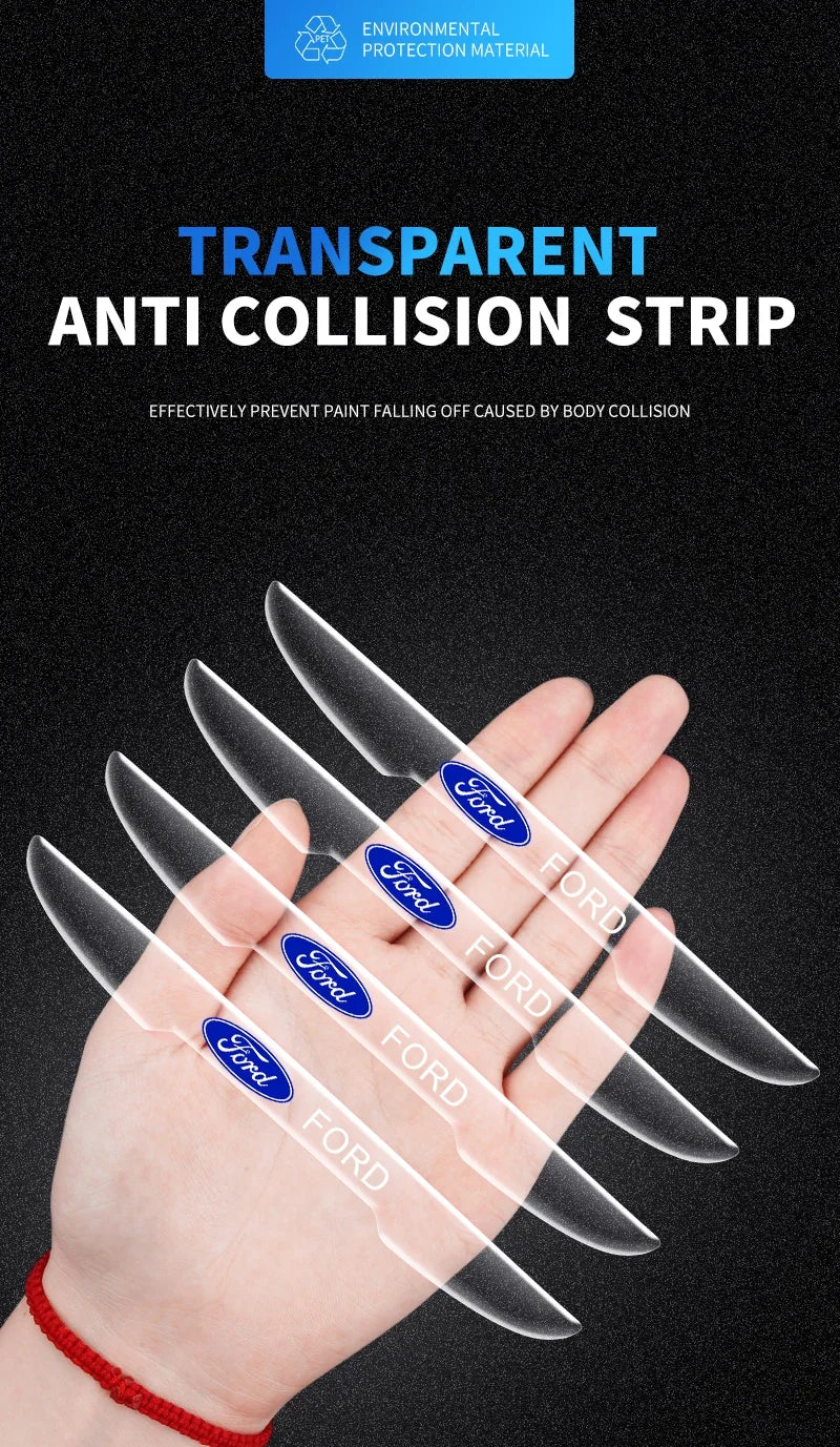 Invisible car Door Handle Shake Scratches Protective For Ford Fiesta Ranger Focus Kuga Mustang S-MAX Transit Mondeo Fusion Esco