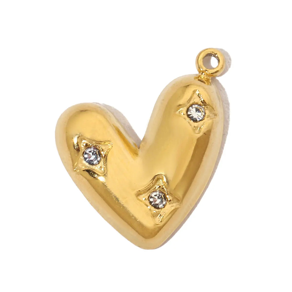 3pcs/Lot French Antique Stone Heart Stainless Steel Bracelet Diy Charms Women Love Necklace Pendant Lock Jewelry