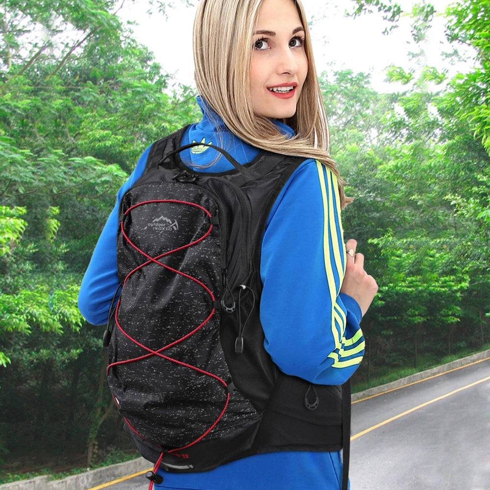 12L Outdoor Running Backpack Bicycle Sports Vest Ultralight Riding Bag Women Men Breathable Jogging Sport Backpack For Camping