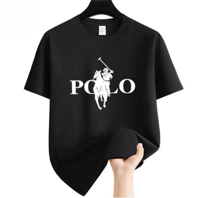 Men's Summer Fashion Brand Clothing  Casual Business Shorts  Loose Sleeve Versatile Round Neck T-Shirt  Breathable T-Shirt - The world bestselling 