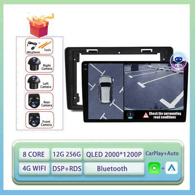 Android Auto Carplay For Citroen C2 C3 2001 2003 - 2010 Car Radio Multimedia Video Player WiFi GPS Navigation DSP Stereo