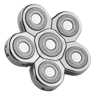 Universa 7 Heads Shaver Replacement Head for Head Shaver, and many Brands 8 & 6 & 5 Blades 9D Replacement Shaver