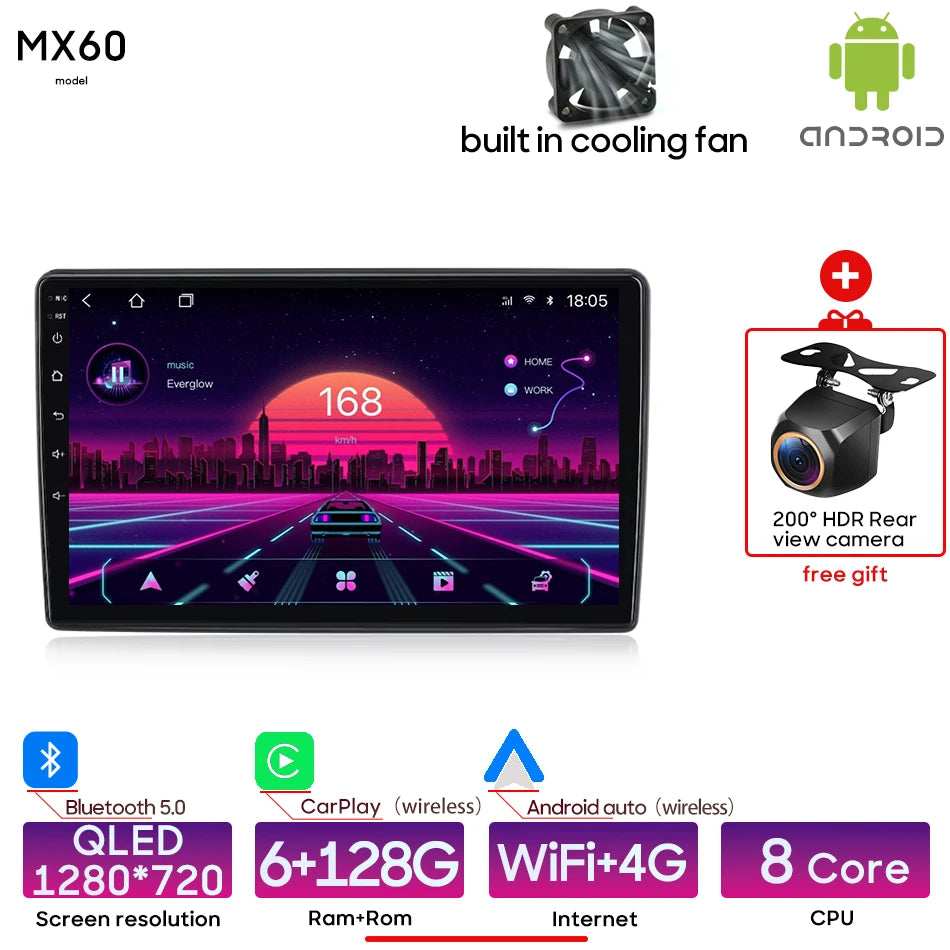 Android 15 For Citroen C2 C3 2001 2003 - 2010 GPS Navigation Multimedia Player Radio Stereo Wireless CarPlay Auto Wifi No 2din