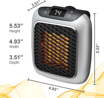2025 New Small Upgraded Mini Space Heater | 800W Energy Saving | 3S Fast Heating for Home Office | Quiet Hot Air Blower