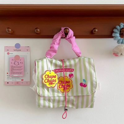 Ladies' Detachable Makeup Bag Women's Three in One Portable Folding Storage Handbag