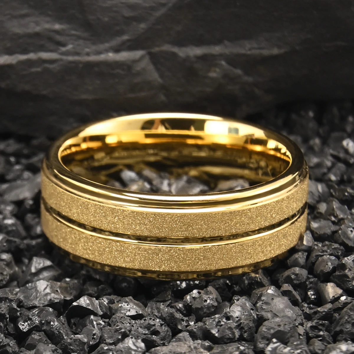 tungsten carbide ring for man anillos bague homme pareja de compromiso fashion jewelry wedding band couple engagement rings gift