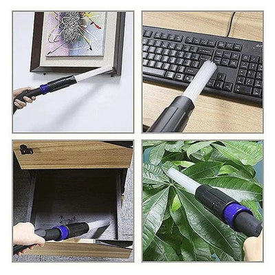 Multi-tube Vacuum Straw Cleaning Brush Tubes Dust Cleaner Remover for Keyboard Car Gap Dust Vacuum Attachment Dirt Clean Tools