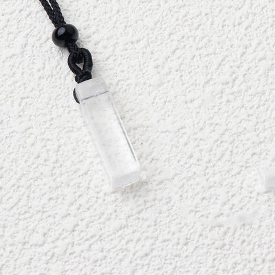 1PC Natural Stone Amethyst Rectangular Pendant Charms DIY Necklace Jewelry Accessories