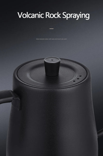 Electric Kettle 800ml Gooseneck Hand Brew Coffee Pot Thermo Pot 304 Stainless Steel Teapot Smart Temperature-Control Water Jug