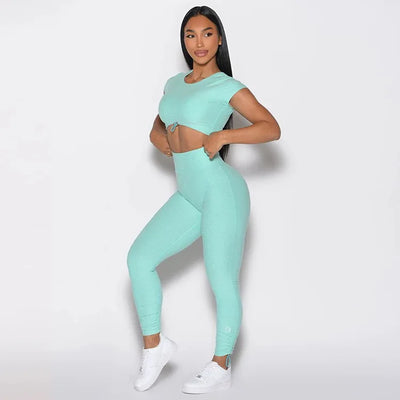 Sport Yoga Clothes Sets Women's Tracksuit Athletic Wear Fitness Suit Gym Workout Push Up Clothes Sports Bra Leggings Suit - The world bestselling 