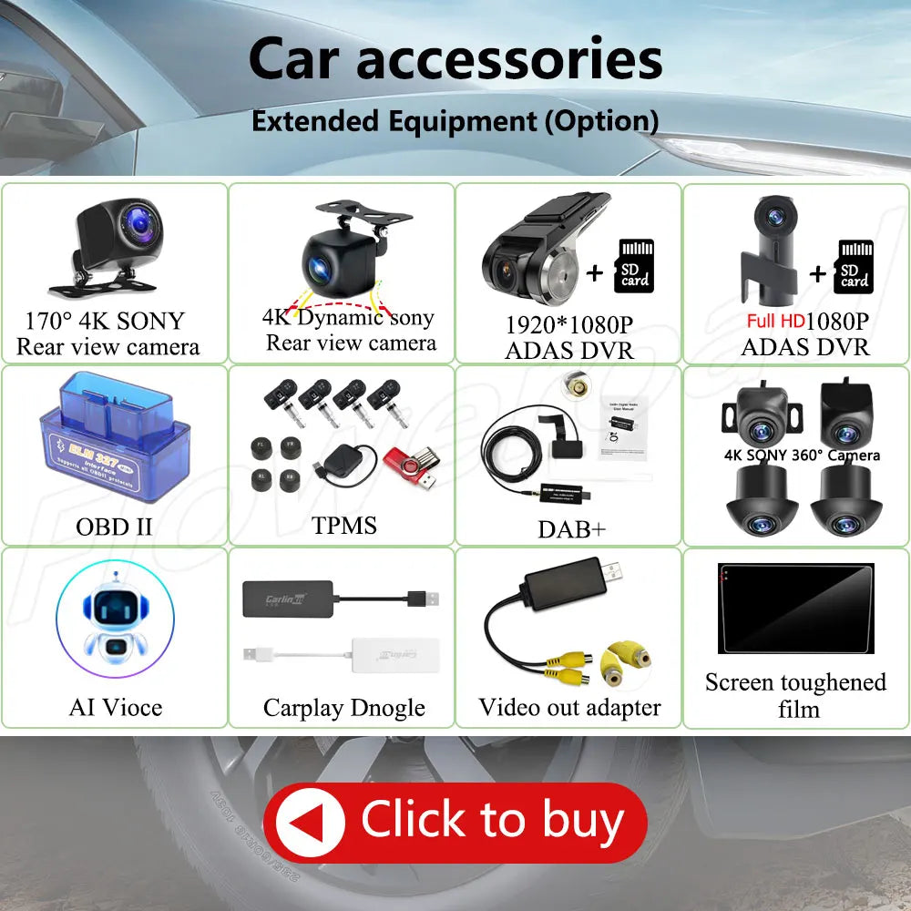 13.3 Inch Android 15 For Seat Leon 3 MK3 2012-2020  Car Radio 5G wifi Stereo Multimedia Player GPS Navigation 1920*1200