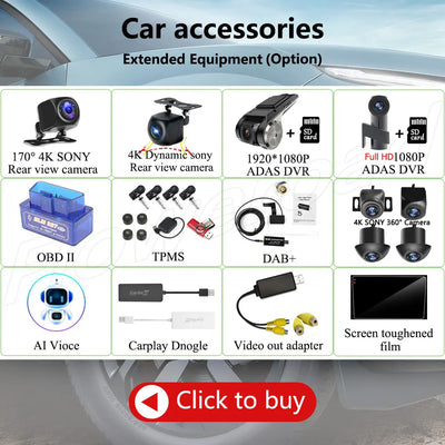 13.3 Inch Android 15 For Seat Leon 3 MK3 2012-2020  Car Radio 5G wifi Stereo Multimedia Player GPS Navigation 1920*1200