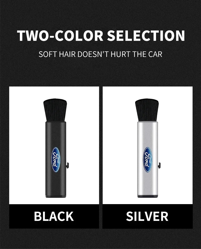 Car Telescopic Plastic Handle Wool Small Brush For Ford Focus mk2 mk3 Fiesta mk7 Ranger Mondeo mk4 S-MAX Kuga Mustang Auto Goods