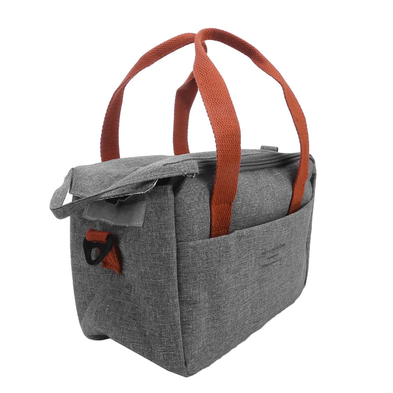 Fashionable New Large Capacity Lunch Bag Hand-held Lunch Box Bag Hand-held Diagonal Cross Insulated Bag Portable Lunch Bag