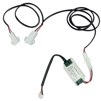 2-Pack DC 12V Kitchen Cabinet Smoke Light Range Hood Light 1.5W 68mm Stove Cabinet Smoke Vent Extractor Light Bulb White 6000K