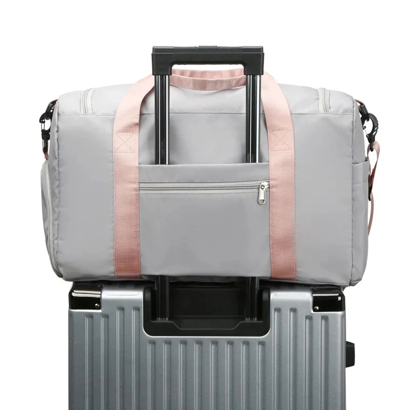 Disney Stitch Carry on Travel Bag Oxford Waterproof Sport Gym Tote Bags Large Capacity Weekender Duffle Luggage Portable Storage