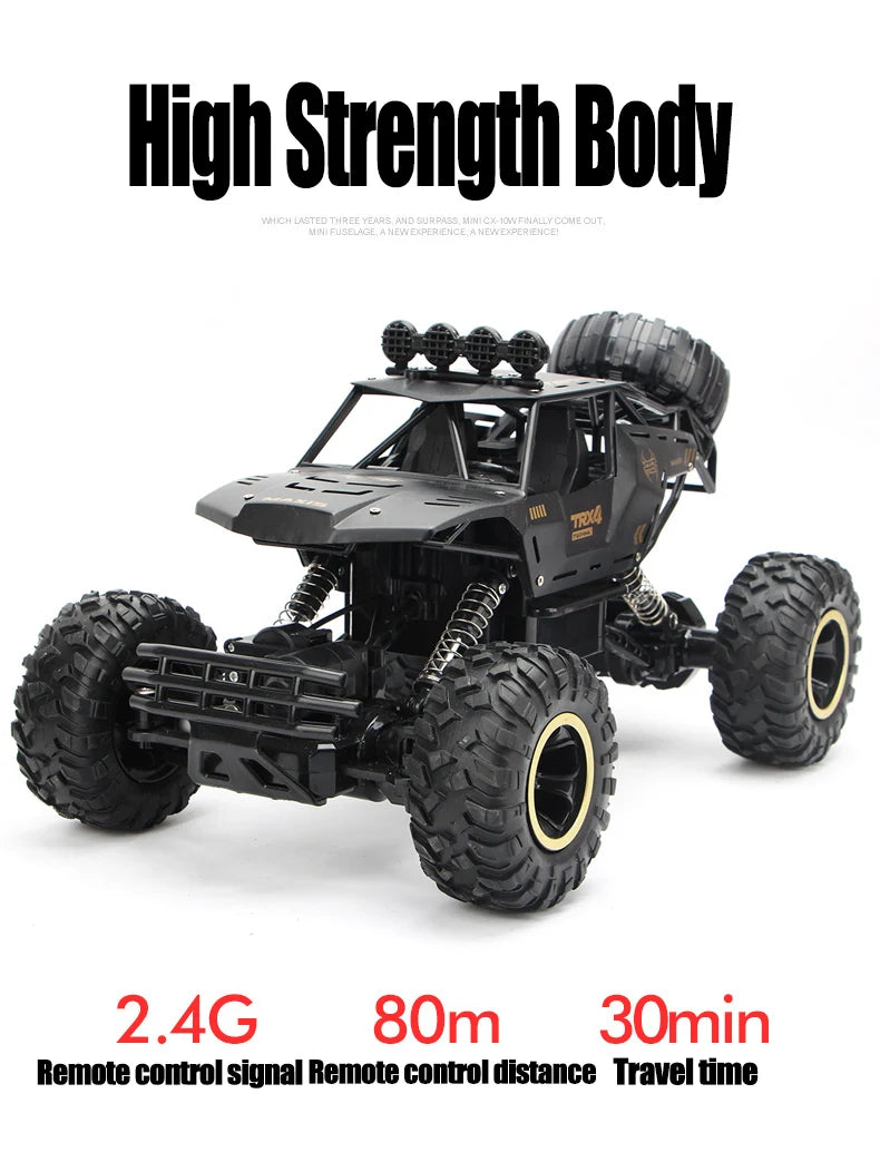 New 4WD RC Car 1:12 Off Road 4x4 Remote Control Cars Radio Buggy Truck Racing Drift with Led Lights Toys Gift for Children Adult