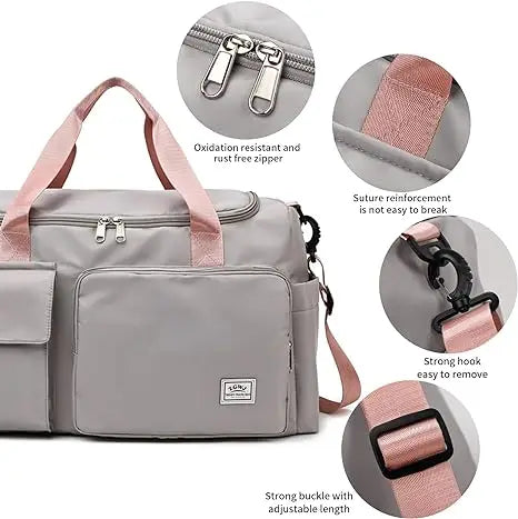 Disney Stitch Carry on Travel Bag Oxford Waterproof Sport Gym Tote Bags Large Capacity Weekender Duffle Luggage Portable Storage