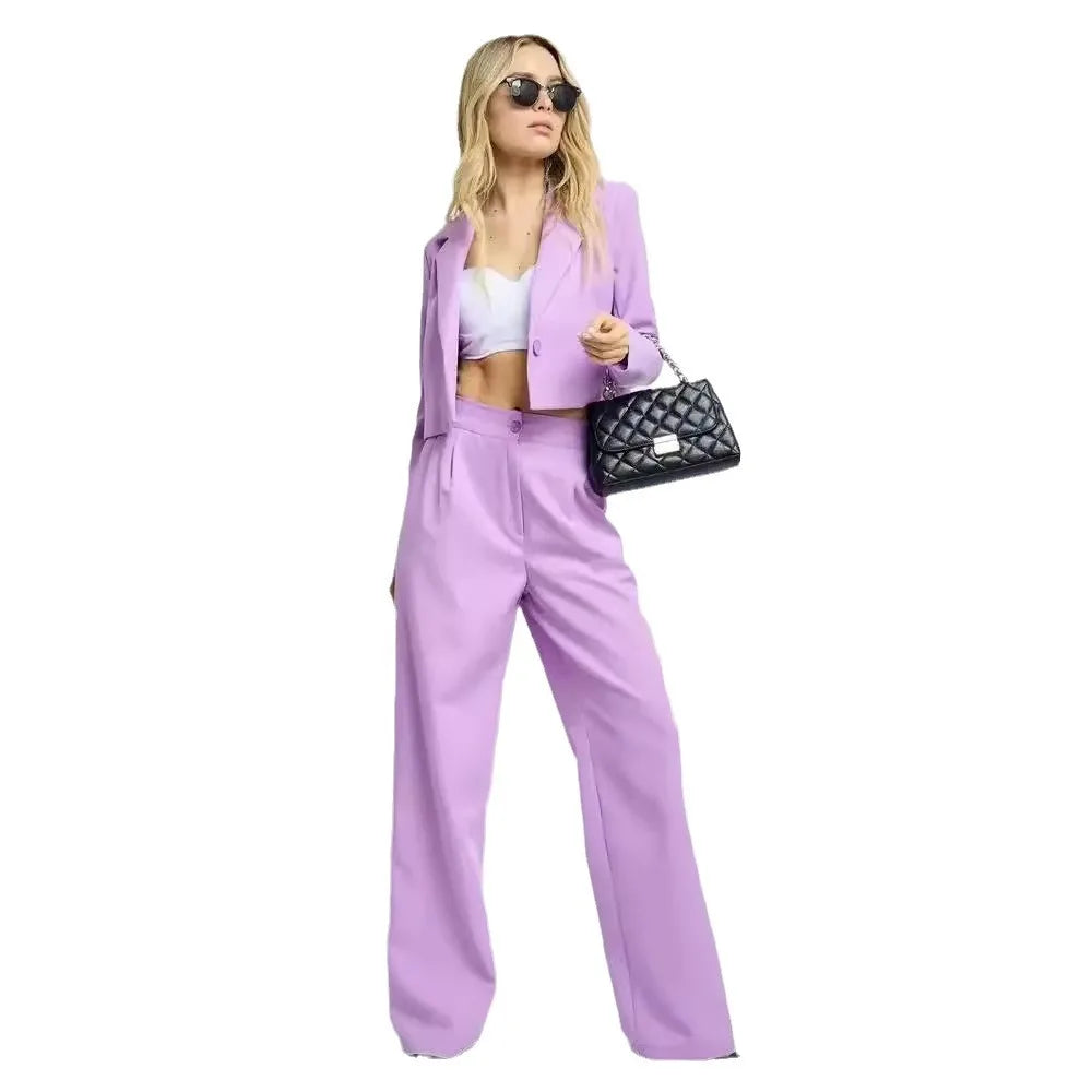 Women's Clothing 2025 Autumn New Fashion Casual Short Small Suit Slim Fit Trousers Women's Suit Костюм Женский Летний - The world bestselling 