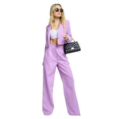 Women's Clothing 2025 Autumn New Fashion Casual Short Small Suit Slim Fit Trousers Women's Suit Костюм Женский Летний - The world bestselling 