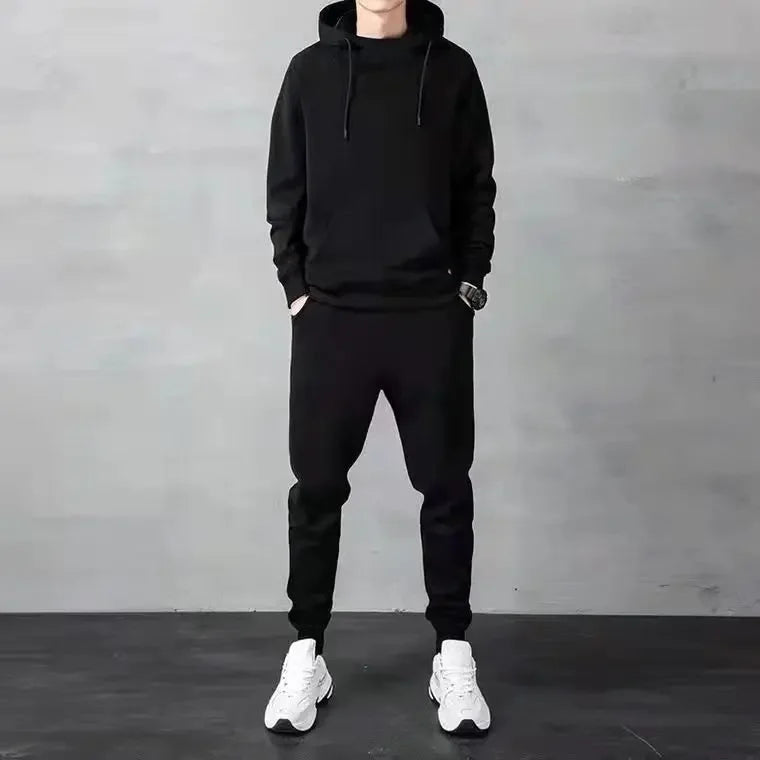 Men's clothing, sporty casual set, for spring and autumn 2025, new style, long-sleeved top and pants, two-piece set, matching - The world bestselling 