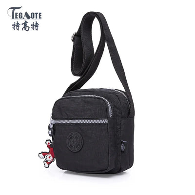 TEGAOTE High Quality Waterproof Men Women Shoulder Messenger Bag Cross Body Phone Purse Lightweight Blue Black Red Purple