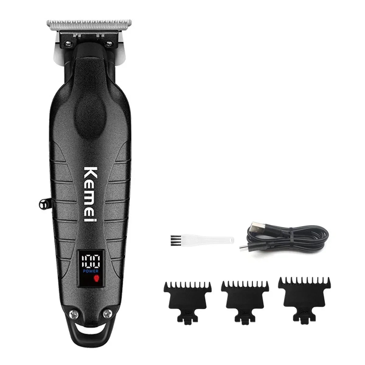 Kemei KM-2293 Salon Level Powder Metallurgical Blade Electric Scissors Hair Clipper 1200 MAh Lithium Battery Hair Trimmers Kemei