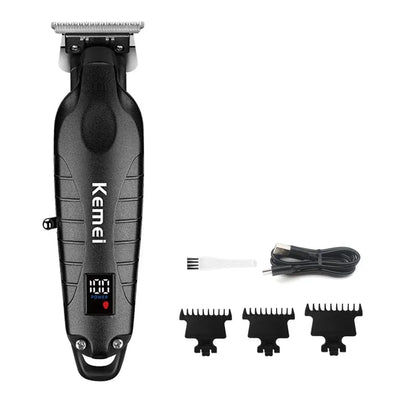 Kemei KM-2293 Salon Level Powder Metallurgical Blade Electric Scissors Hair Clipper 1200 MAh Lithium Battery Hair Trimmers Kemei