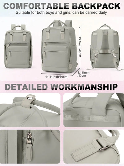 Girl's School Bag Laptop Backpacks Women's Commuter Nylon Informal Backpack, Casual Youth School Bookbag 2024 College Backpack