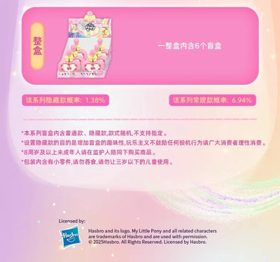 New My Little Pony Blind Box Friendship Is The Magic Bottle Mini Doll Cute Desktop Ornaments Trend Toys Children'S Birthday Gift