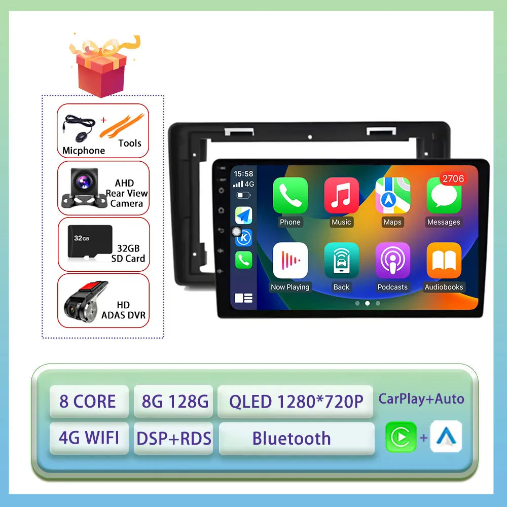 Android Auto Carplay For Citroen C2 C3 2001 2003 - 2010 Car Radio Multimedia Video Player WiFi GPS Navigation DSP Stereo