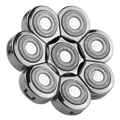 Universa 7 Heads Shaver Replacement Head for Head Shaver, and many Brands 8 & 6 & 5 Blades 9D Replacement Shaver