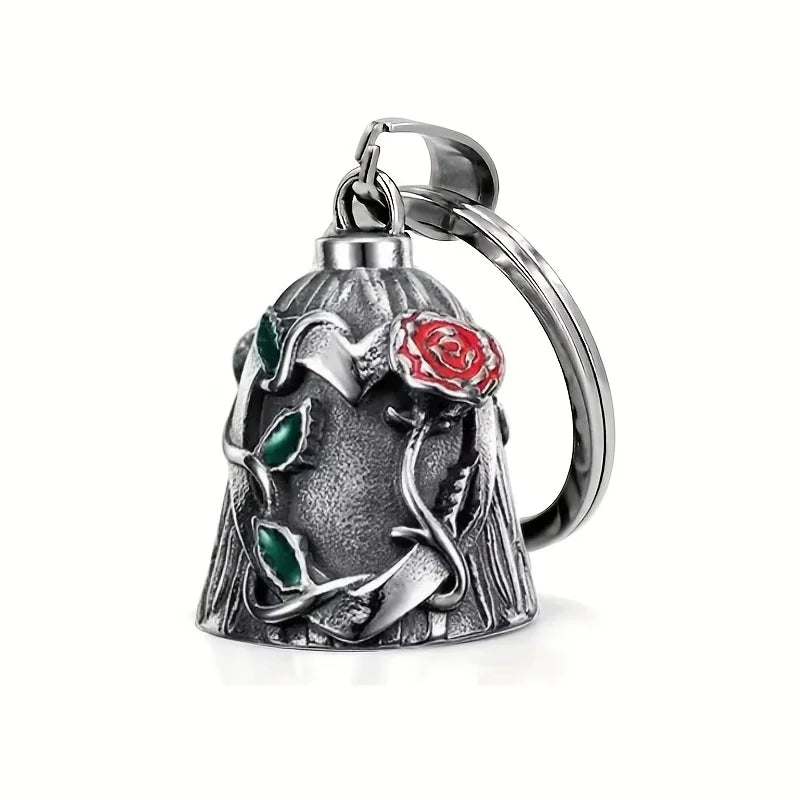 Fashion Rose Bell Key Chain Men's Motorcycle Riding Exorcist Accessories