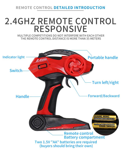 New 4WD RC Car 1:12 Off Road 4x4 Remote Control Cars Radio Buggy Truck Racing Drift with Led Lights Toys Gift for Children Adult