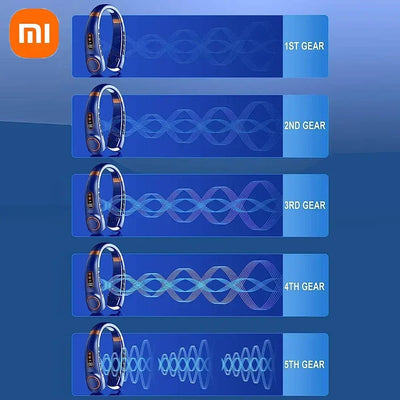 Xiaomi 8000mAh USB Neck Fan Portable Bladeless Mini Rechargeable Silent LED Digital Display Electric Air Cooler