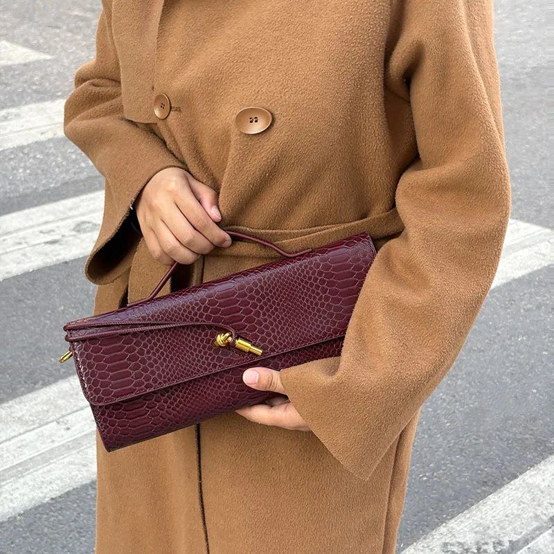 Large Capacity Women's Handbag Fashion Crocodile Pattern Square Bag Lady Purse Shoulder Messenger Bag Female Casual Tote Bag