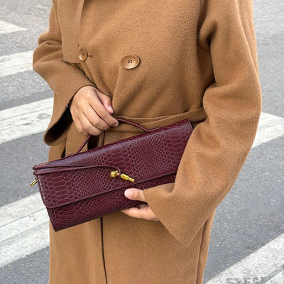 Large Capacity Women's Handbag Fashion Crocodile Pattern Square Bag Lady Purse Shoulder Messenger Bag Female Casual Tote Bag