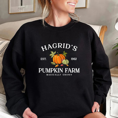 Hagrid's Pumpkin Patch Sweatshirt Fall Halloween Hoodie Thanksgiving Sweater Halloween Shirts Unisex Long Sleeves Sweatshirts