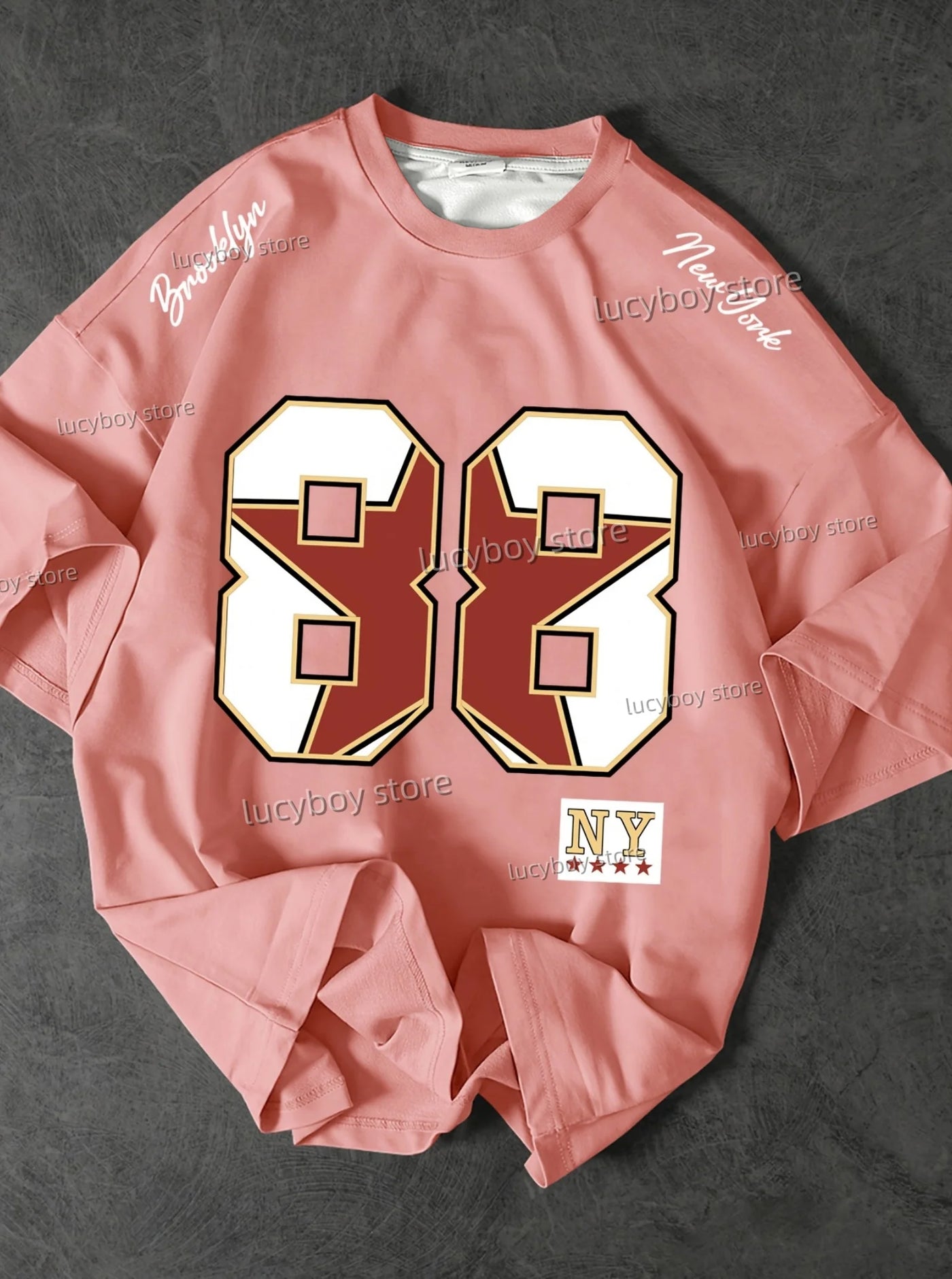 Sportwear Jersey TEE  Men NO.88 Printed Short Sleeve T Shirt Man O Neck Racing Football Tee Vintage Casual Tops Men Clothes - The world bestselling 