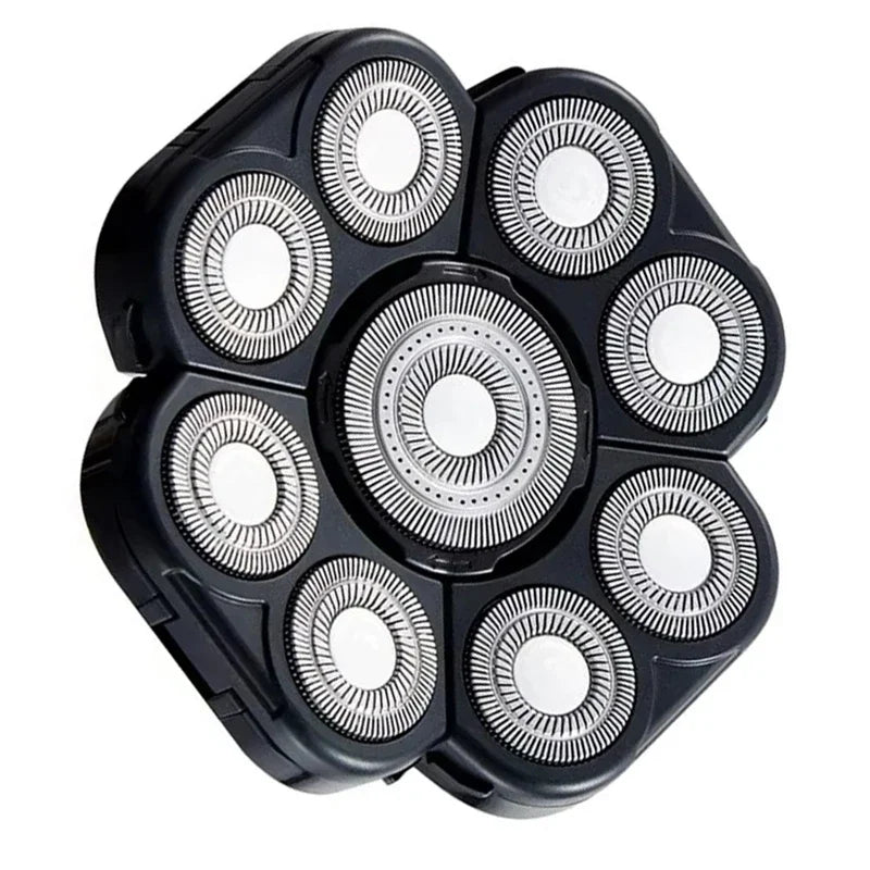 Universa 7 Heads Shaver Replacement Head for Head Shaver, and many Brands 8 & 6 & 5 Blades 9D Replacement Shaver