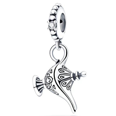 1Pcs/lot High Quality Zinc Alloy Silver Plated Large Hole Bead DIY  Accessories Gift Bead Jewelry Women's Bracelet Silvering