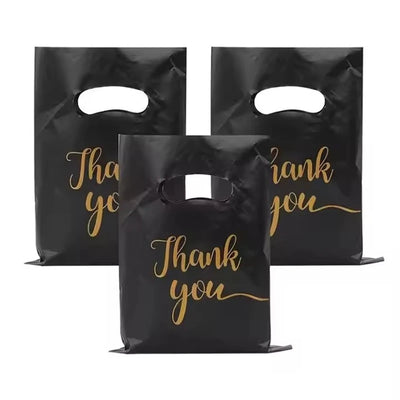 100PCS Thank You Gift Bags Candy Cookie Packaging Bag for Wedding Birthday Party Small Business Candy Pastry Store Packaging
