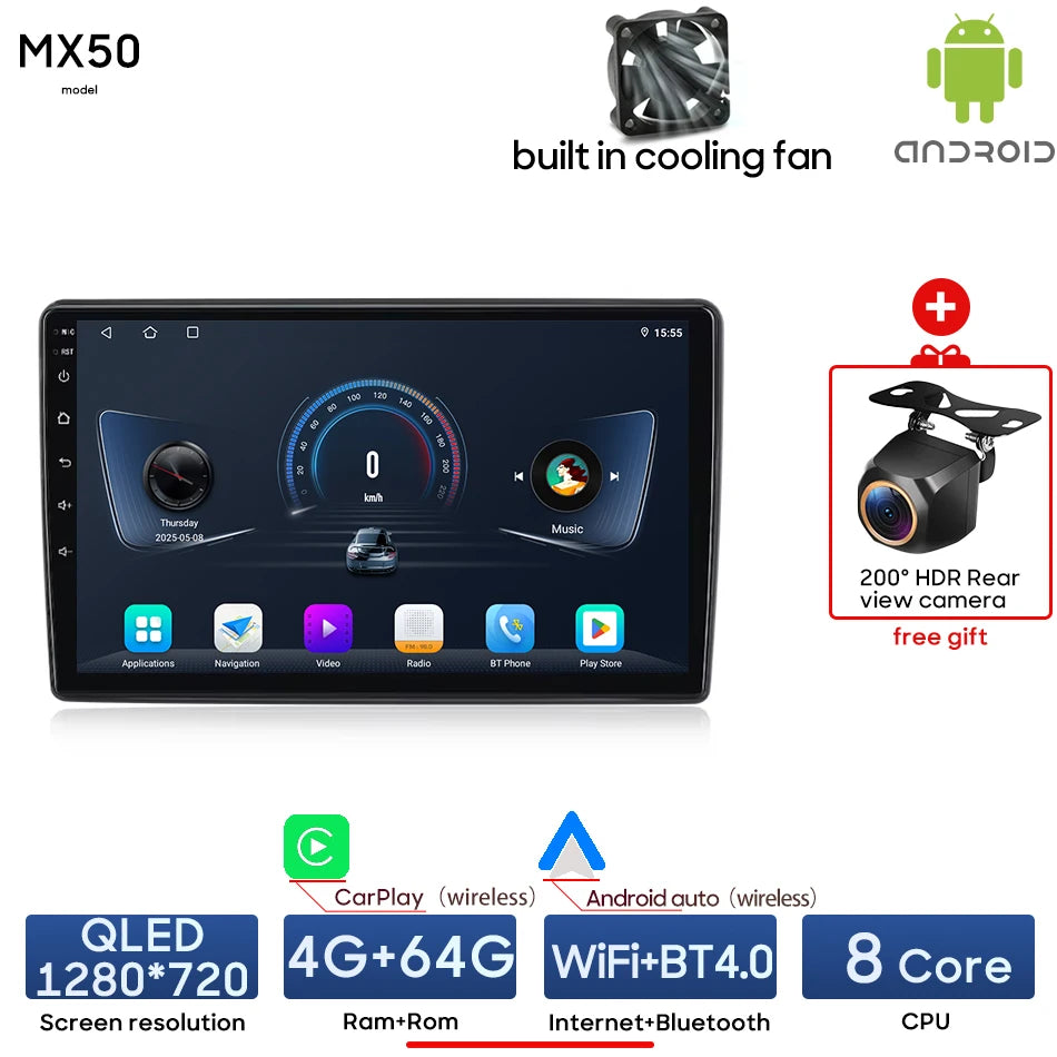 Android 15 For Citroen C2 C3 2001 2003 - 2010 GPS Navigation Multimedia Player Radio Stereo Wireless CarPlay Auto Wifi No 2din