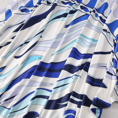 Women's Clothing Elegant Dress Robe Casual Comfortable Breathable Long Vestidos Fashion Loose Round Neck Printed Dress New - The world bestselling 